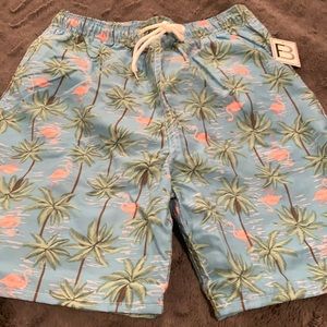 New Men’s Tropical Swim Trunks